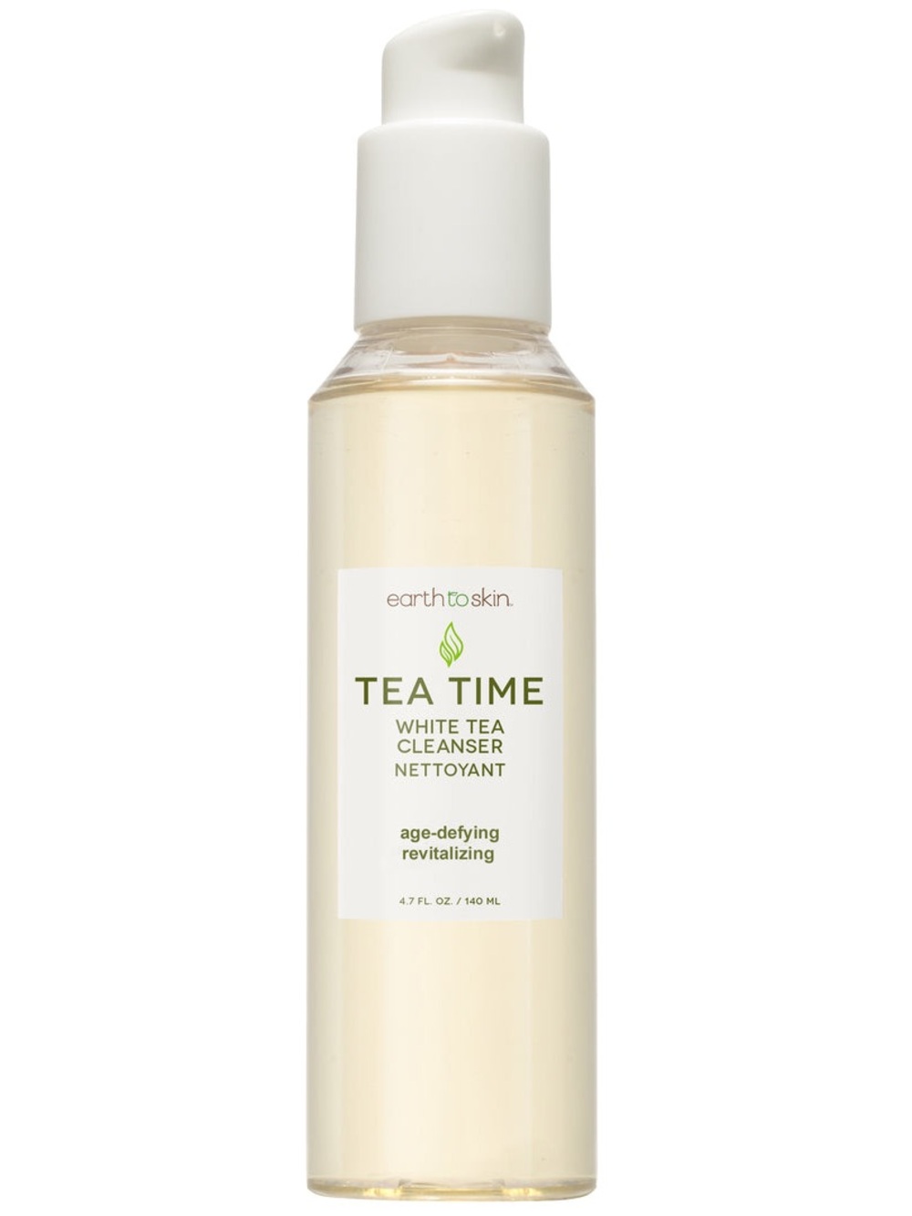 earth to skin TEA TIME White Tea Cleanser 4.7 fl oz New